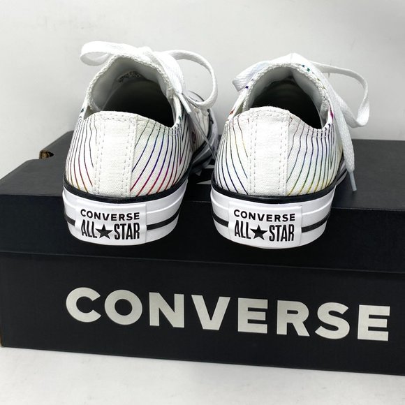 🌸Sale🌸 Converse Chuck Taylor AS Low Canvas White Multi Women Size 6 565440F - Picture 5 of 10